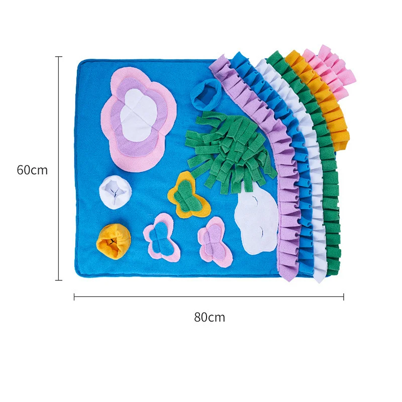 Amazon hot sale cushion comfortable warm sleeping blanket portable pet licking travel feed dog mat