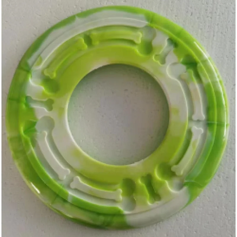 Color Mixture Dog Training Soft Toy Flying Disc Fetch Silicone Fun Dog Interactive TPR Toys