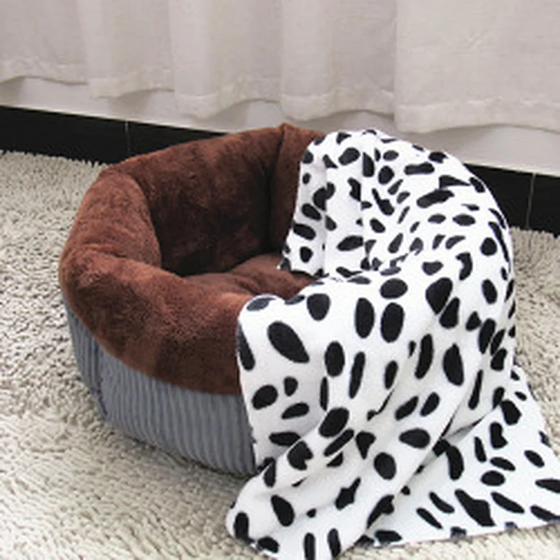 Custom luxury PP cotton corduroy dog sleeping bed for pets wholesale 2022