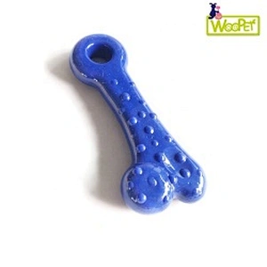 Dog Chew Toy Soft Rubber Cute Color Solid  Interactive Training Pet Toy For Puppy