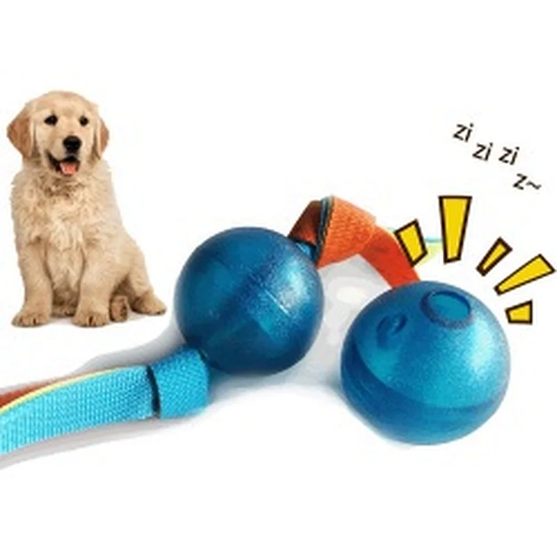 Factory Direct Interactive Training Rope Toss and Fetch Squeaky Dog Chew Toy