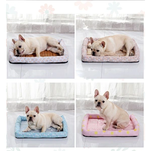 Amazon hot sale non slip soft pet mat pulvinis dog cooling sleep bed mat summer