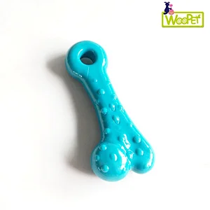 Dog Soft Rubber Cute Color Solid  Interactive Training Pet Chew Toy For Puppy