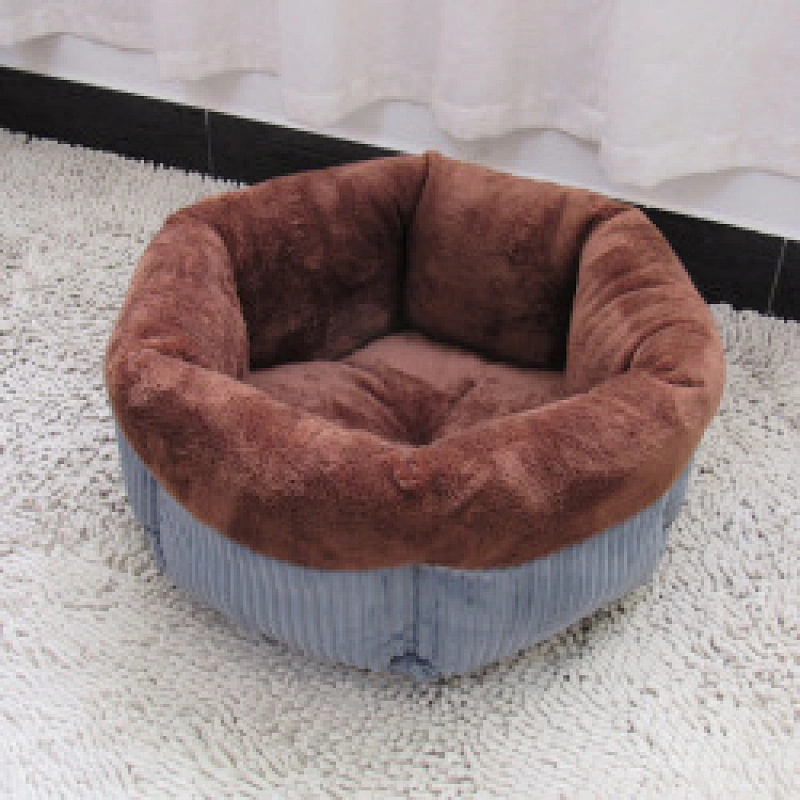 Custom luxury PP cotton corduroy dog sleeping bed for pets wholesale 2022
