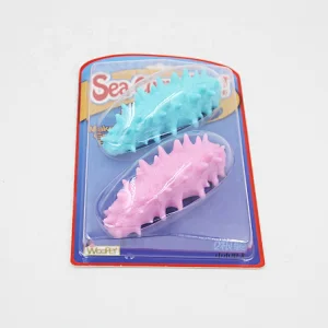 TPR Dog Chew Toy Soft  Cute color Solid  Interactive Pet Toy 1:1 Sea Slug Shape