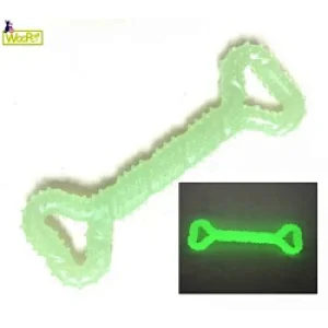 Glow in the dark interactive chew toys bone shaped  from dog toys manufacturers