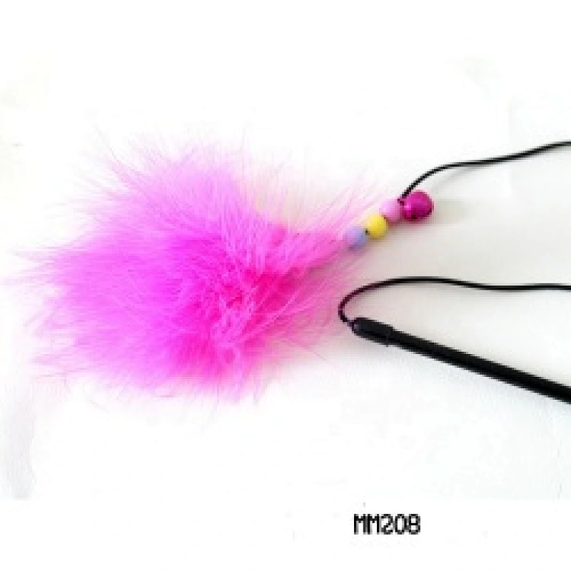 Interactive Cat Toy Cat teaser toy with feather teaser stick