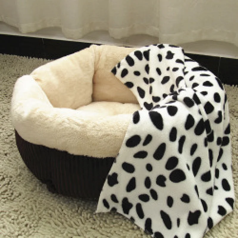 Custom luxury PP cotton corduroy dog sleeping bed for pets wholesale 2022
