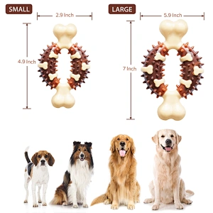 Amazon hot sale nylon tough dental dog pet chew toys for aggressive chewers new design 2022