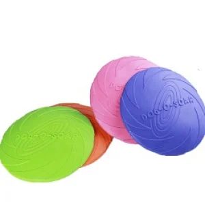Dog Training Soft Frisbeed Toy Flying Disc Fetch Fun Dog Soft Toy Dog Flying Disc