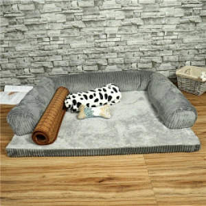High quality fluffy washable pet sofa dog beds luxury pet dog beds funny shape
