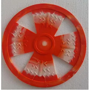 Color mixture tpr dog training soft Frisbeed toy flying flap disc fetch silicone fun dog interactive toys