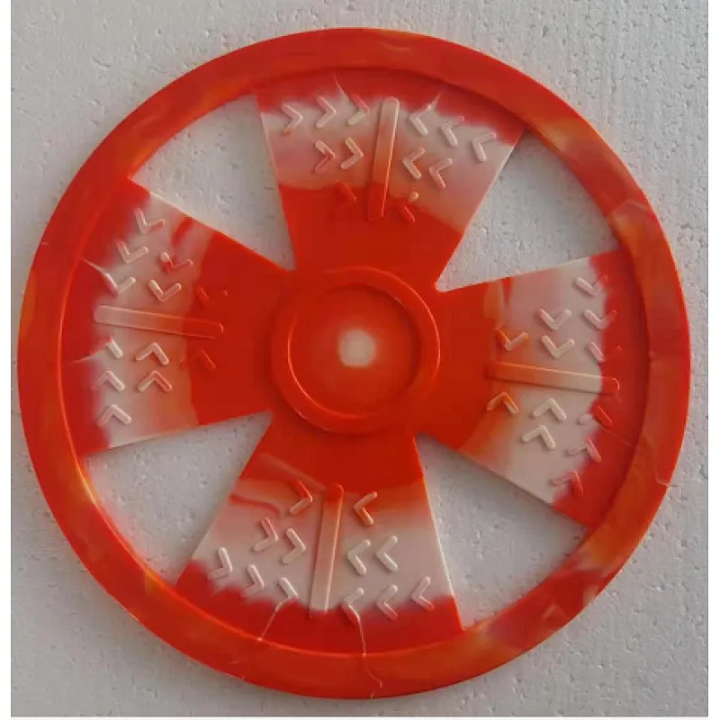 Color mixture tpr dog training soft Frisbeed toy flying flap disc fetch silicone fun dog interactive toys