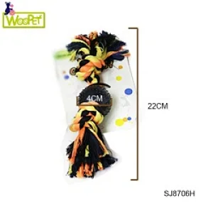 Tough Colored Cotton Rope  Tug Of War Interactive Dog  Toy  For Training Dogs