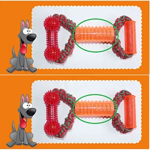 TPR Accessory For Cotton Rope Dog Chew Toys  Solid Interactive Training Pet Toy