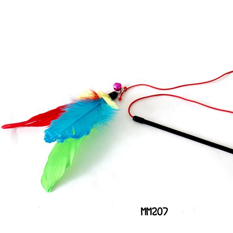 Butterfly Scratch Shake Rotate Catch Training Plastic Interactive Cat Toy Cat teaser toy with feather teaser stick