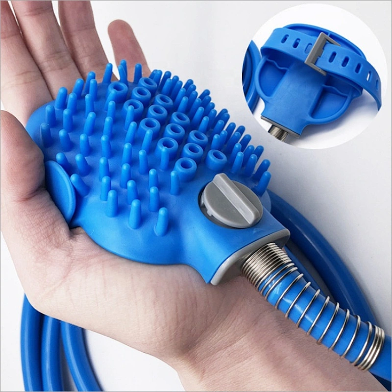 Dog cleaning supplies Portable Bath Brush Pet Shower Tools Suitable For Various Faucets
