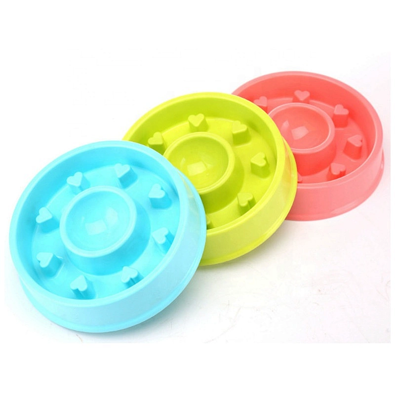 Pet Slow Eating Puzzle Dog Hunting Rounded Pet Bowls For Fast Eaters Slow Feeder Food Bowl Plastic Dog Bowl