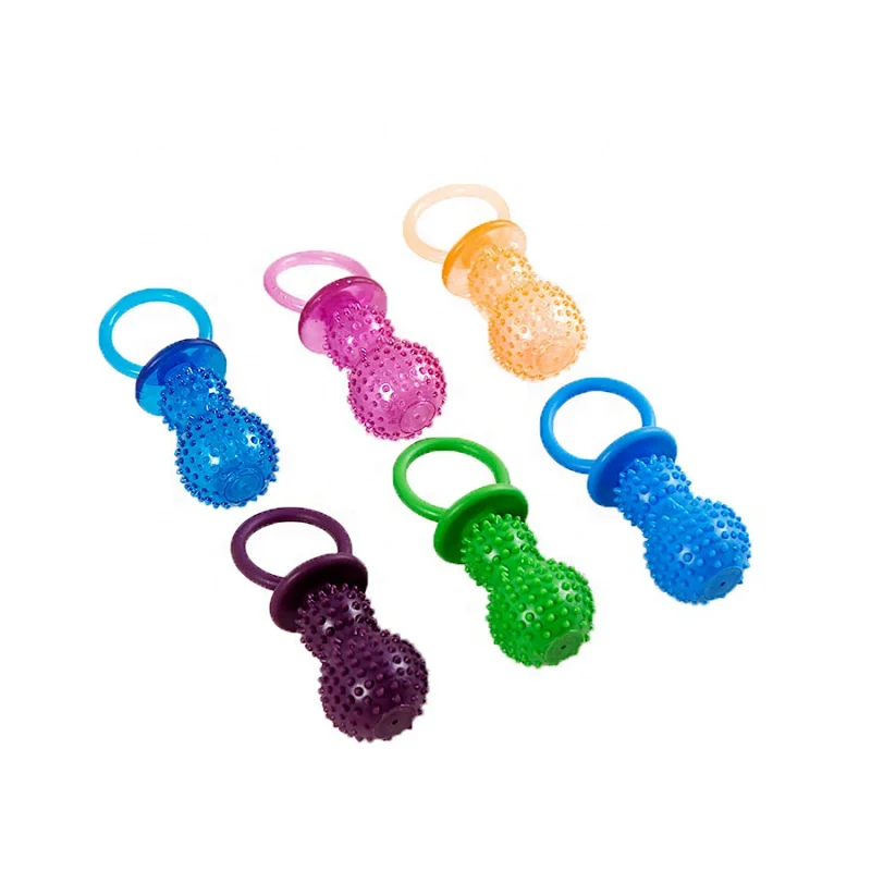 Dog Chew Toy Soft TPR Cute Color Solid  Interactive Pet Toy For Puppy