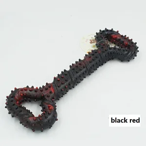 Interactive multi color chew toy bone shaped  for aggressive chewer