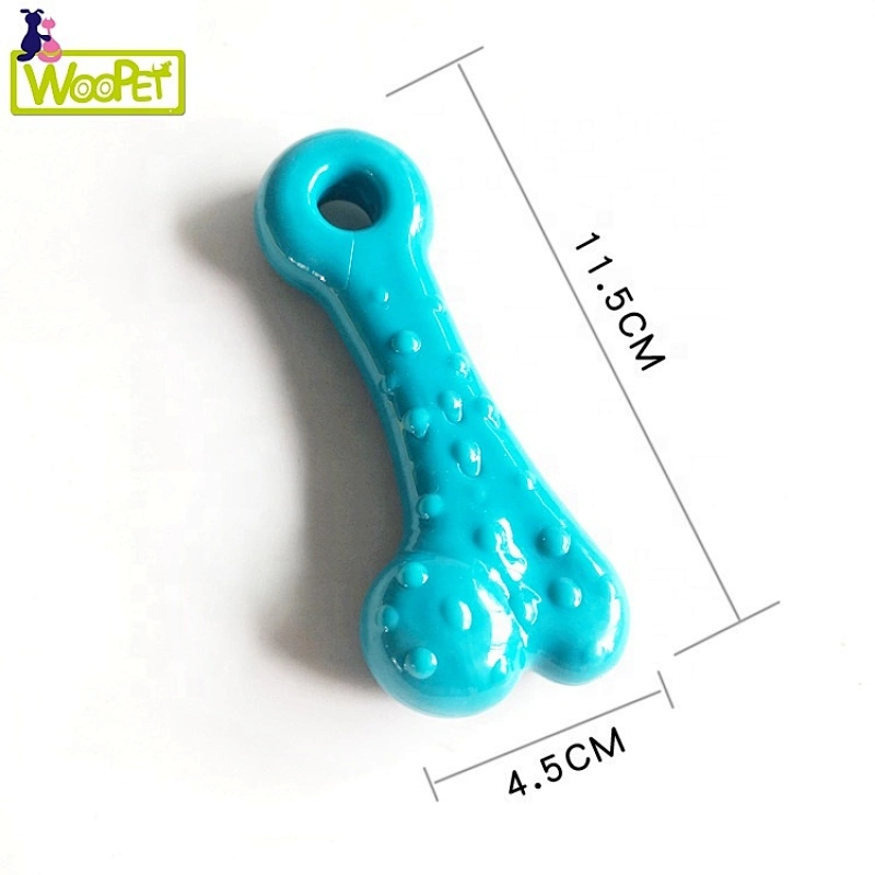 Dog Chew Toy Soft Rubber Cute Color Solid  Interactive Training Pet Toy For Puppy