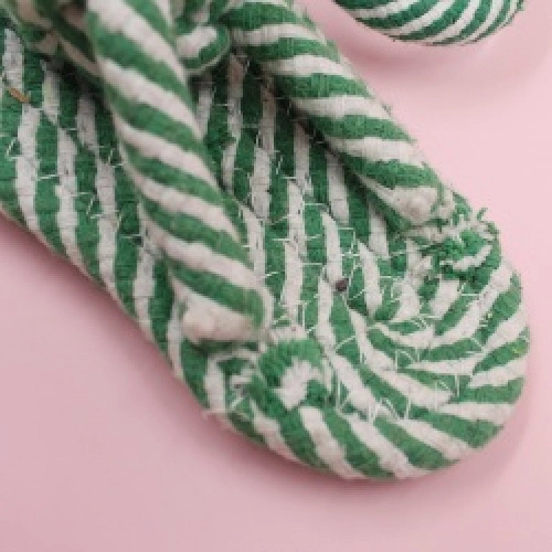Wholesale Interactive Chew Toy Natural Cotton Rope Slipper Shape Tough Dog Toy