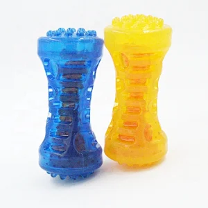 Factory Direct Dog Squeak Chew Toy Toothbrush  Coolable Squeaky Ball Teeth Cleaning Dogs Teether Cooling Summer Chew Toys