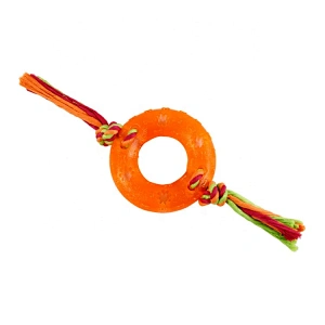 Cotton rope ring dog toy for toss and fetch training dogs dog soft toy