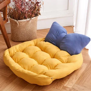 Hot sale PP cotton pet calming cozy supplies beds funny shape pet blue for couch