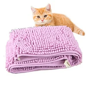 Ultra Absorbent Quick Dry Pet Bath Towels for Small Medium  Dogs and Cats  Microfiber Chenille Dog Towel