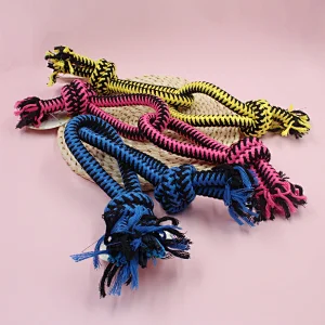 Interactive Training Cotton  Rope Tug of War Buddy Dog Chew Toy Your Proprietary  Goods  on Amazon