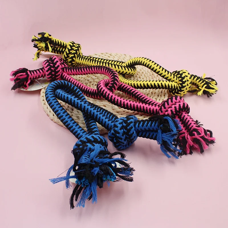 Interactive Training Cotton Rope Tug of War Buddy Dog Chew Toy Your Proprietary Goods on Amazon