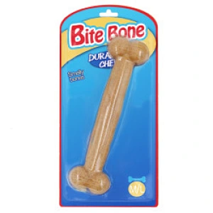 Pine Wood Fiber Material  Eco-Friendly Food-Grade Bone Shape Chew Toy For Medium And Large Dog