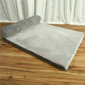 High quality fluffy washable pet sofa dog beds luxury pet dog beds funny shape