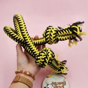 Interactive Training Cotton  Rope Tug of War Buddy Dog Chew Toy Your Proprietary  Goods  on Amazon
