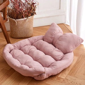 Hot sale PP cotton pet calming cozy supplies beds funny shape pet blue for couch