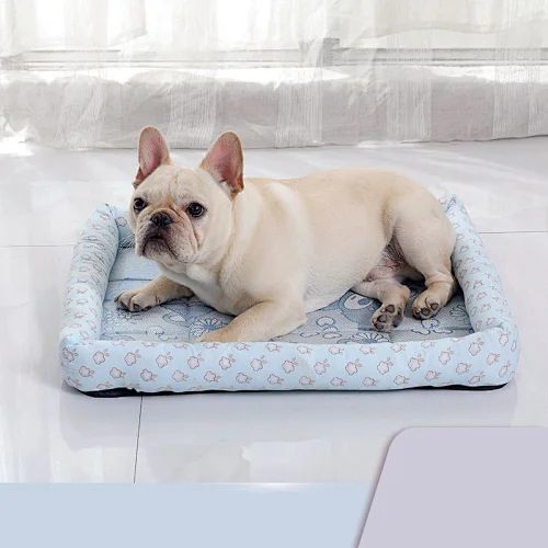 Amazon hot sale non slip soft pet mat pulvinis dog cooling sleep bed mat summer