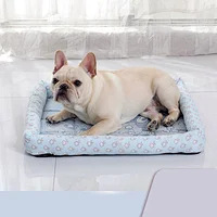 Amazon hot sale non slip soft pet mat pulvinis dog cooling sleep bed mat summer