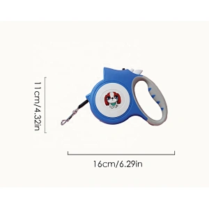 LED Adjustable Retractable Rope Nylon Double Custom Logo Luxury Slip Clip Pet Dog Leash 5M