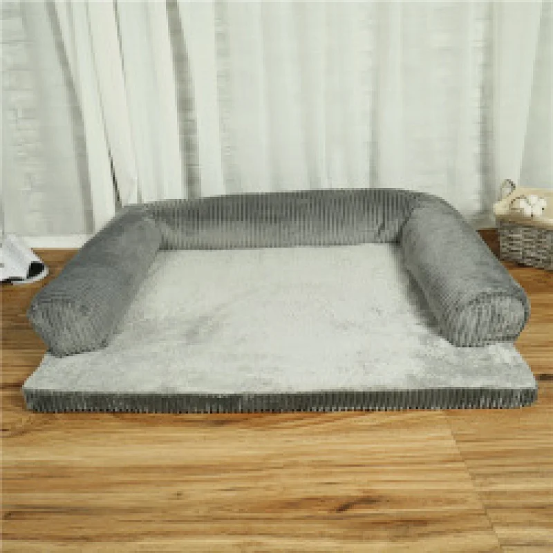 High quality fluffy washable pet sofa dog beds luxury pet dog beds funny shape