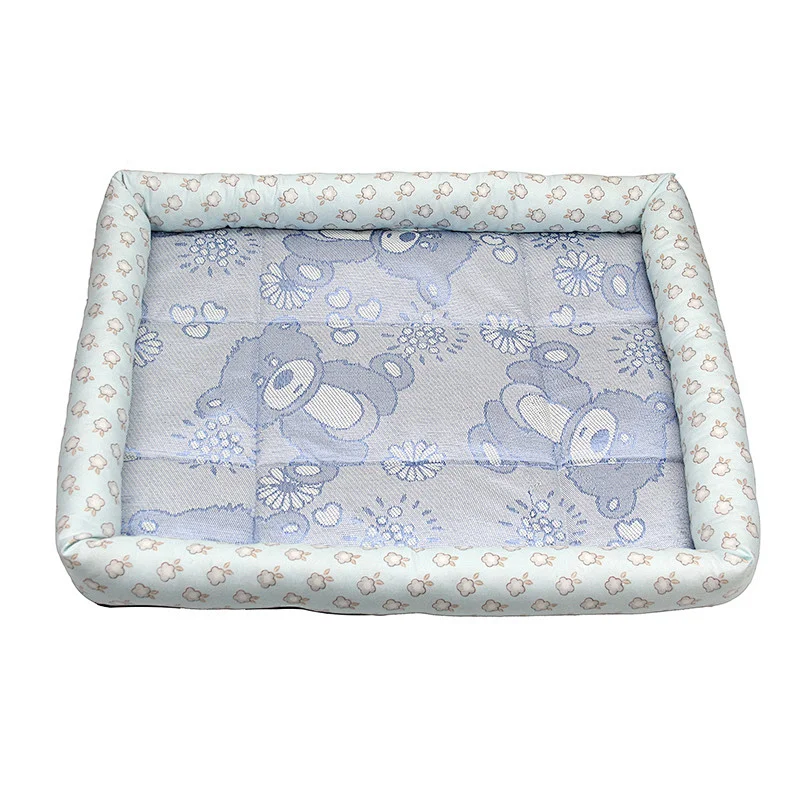 Amazon hot sale non slip soft pet mat pulvinis dog cooling sleep bed mat summer