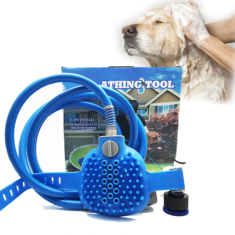 Dog cleaning supplies Portable Bath Brush Pet Shower Tools Suitable For Various Faucets