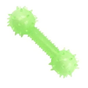 Glow In The Dark Food Leakage Interactive Chew Toys Barbell Shaped  From Dog Toys Manufacturers