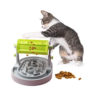 Woopet IQ Training Roller Slow Puzzle Food Leakage Food Feeder Cat Toy