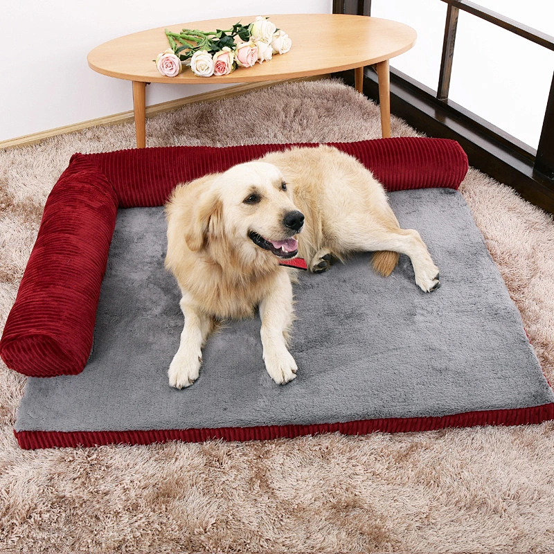 High quality fluffy washable pet sofa dog beds luxury pet dog beds funny shape