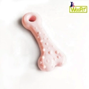 Dog Chew Toy Soft Rubber Cute Color Solid  Interactive Training Pet Toy For Puppy