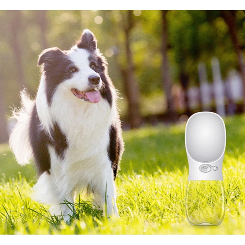 Potable Dog Drinking Water Dispenser Pet Drink Cup Plastic Pet Dog Water Bottle With Hanging Rope