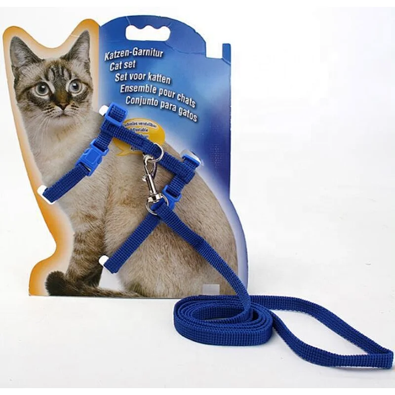 Adjustable Diy Best Walking Cat Collar Harness Vest And Leash