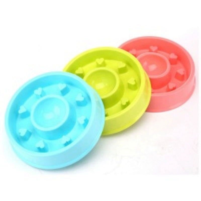 Pet Slow Eating Puzzle Dog Hunting Rounded Pet Bowls For Fast Eaters Slow Feeder Food Bowl Plastic Dog Bowl