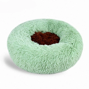 Hot sale washable pet bed active pets plush calming bed donut small dog bed furniture